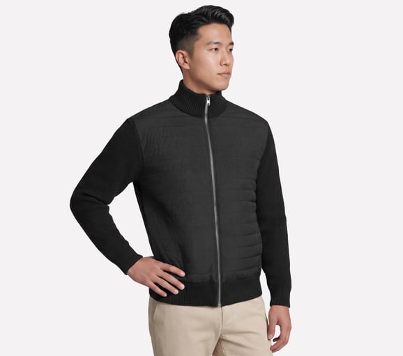 The Hoodless Hoodie Cozy Fit Knit Hybrid Jacket